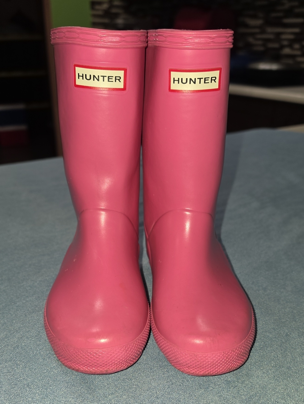 Hunter Kids Kids' Pink Boots sz 10